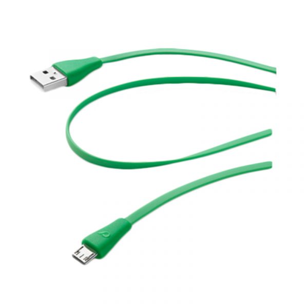 MICROUSB USB DATA CABLE 12M green