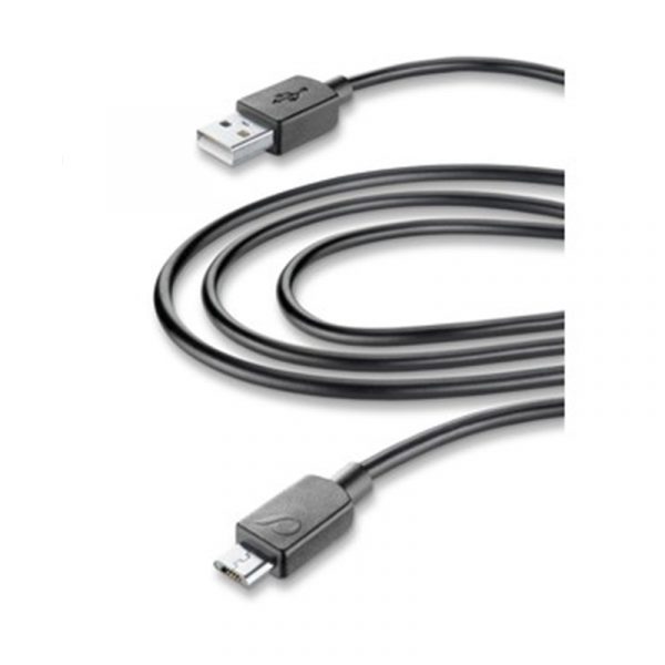 MICROUSB USB DATA CABLE 3M black