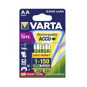 VARTA RECHARGEABLE 2AA 2400 mAh