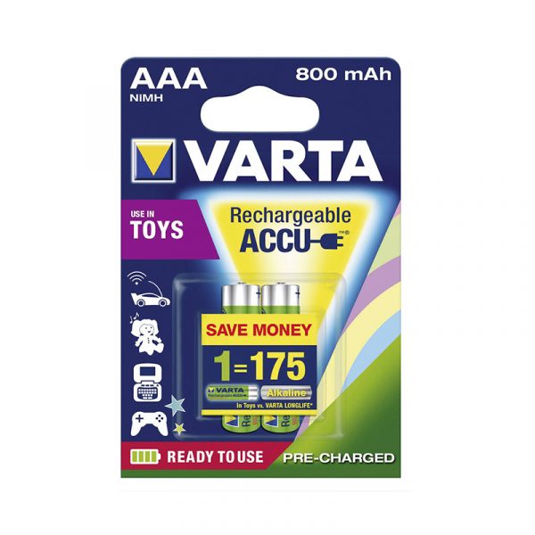 VARTA RECHARGEABLE 2AAA 800 mAh